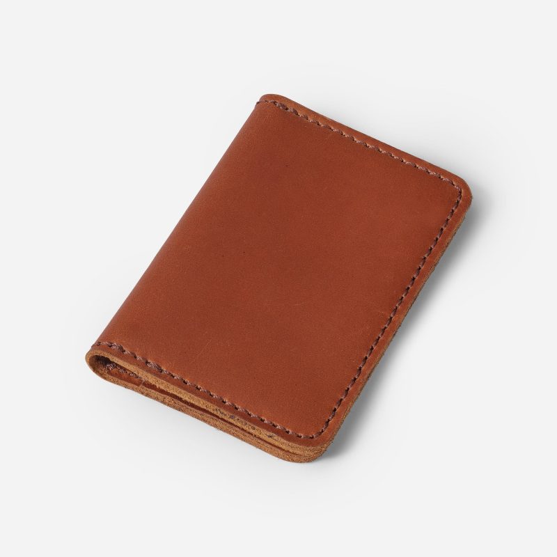 Figueroa Full-Grain Leather Fold Over Card Wallet – Handcrafted in Ethiopia