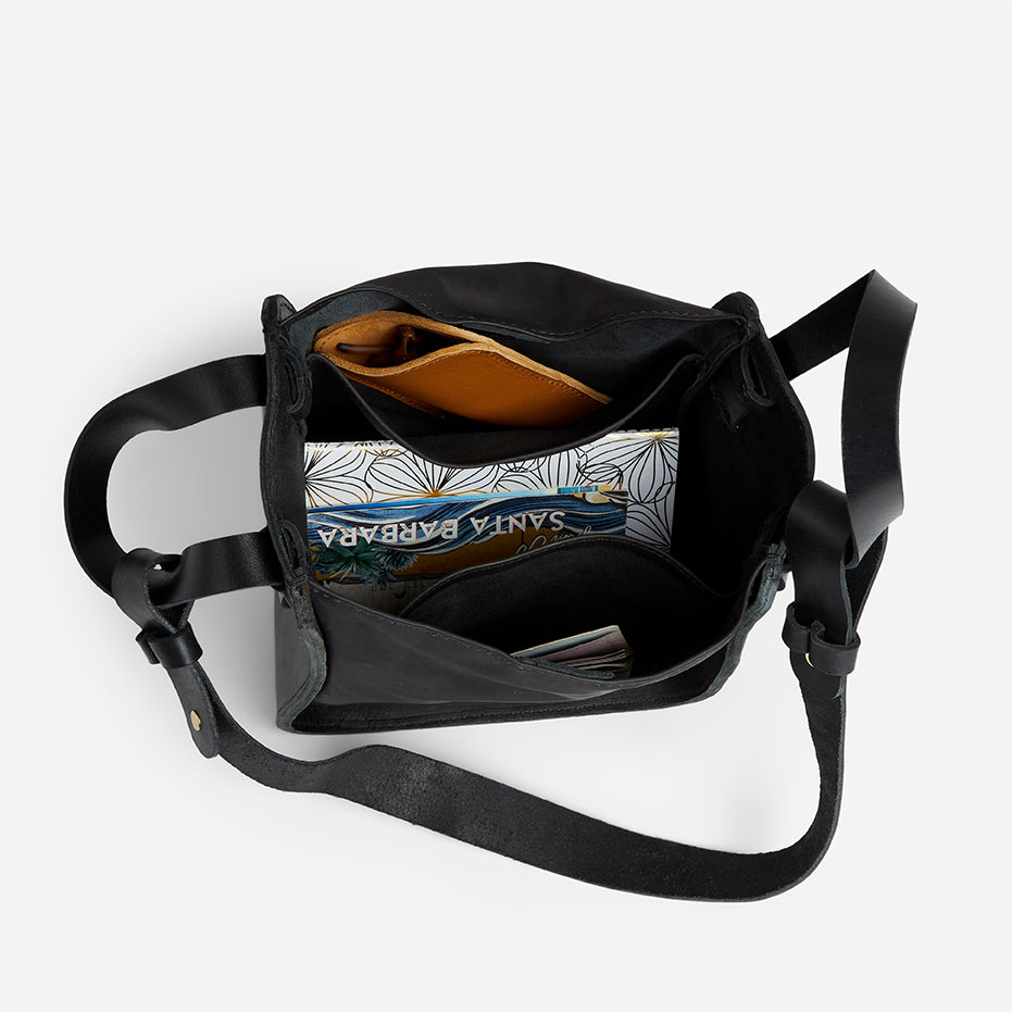 Abel Full-Grain Leather Compact Bucket Bag – Handcrafted in Ethiopia - Image 7