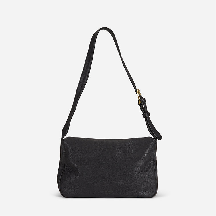 Saba Milled Leather Folded Shoulder Bag – Handcrafted in Ethiopia - Image 4