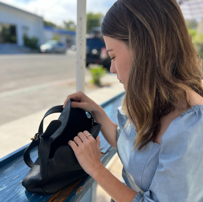 Saba Milled Leather Folded Shoulder Bag – Handcrafted in Ethiopia - Image 6