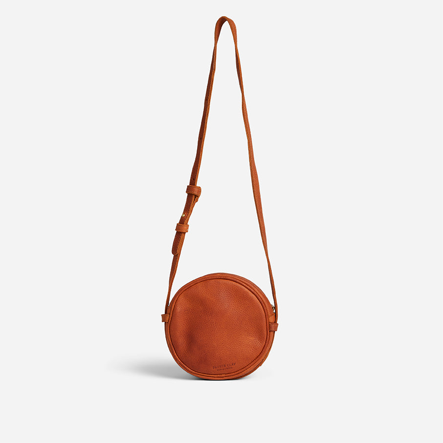 Kyah Full-Grain Leather Circle Crossbody Bag – Handcrafted in Ethiopia - Image 3
