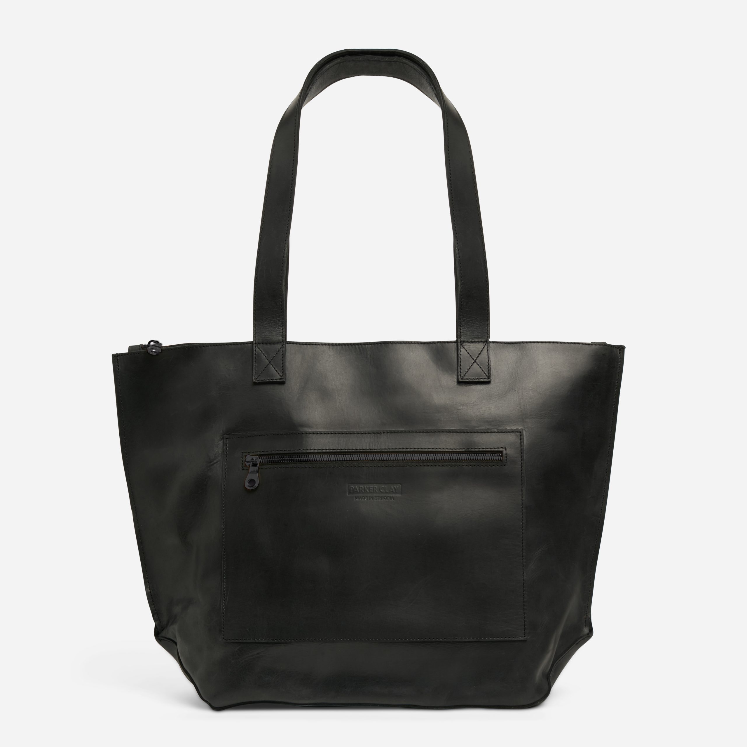 Entoto Full-Grain Leather Zip Tote – Handcrafted in Ethiopia