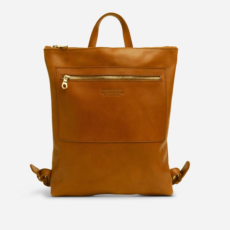Miramar Full-Grain Leather Backpack – Handcrafted in Ethiopia