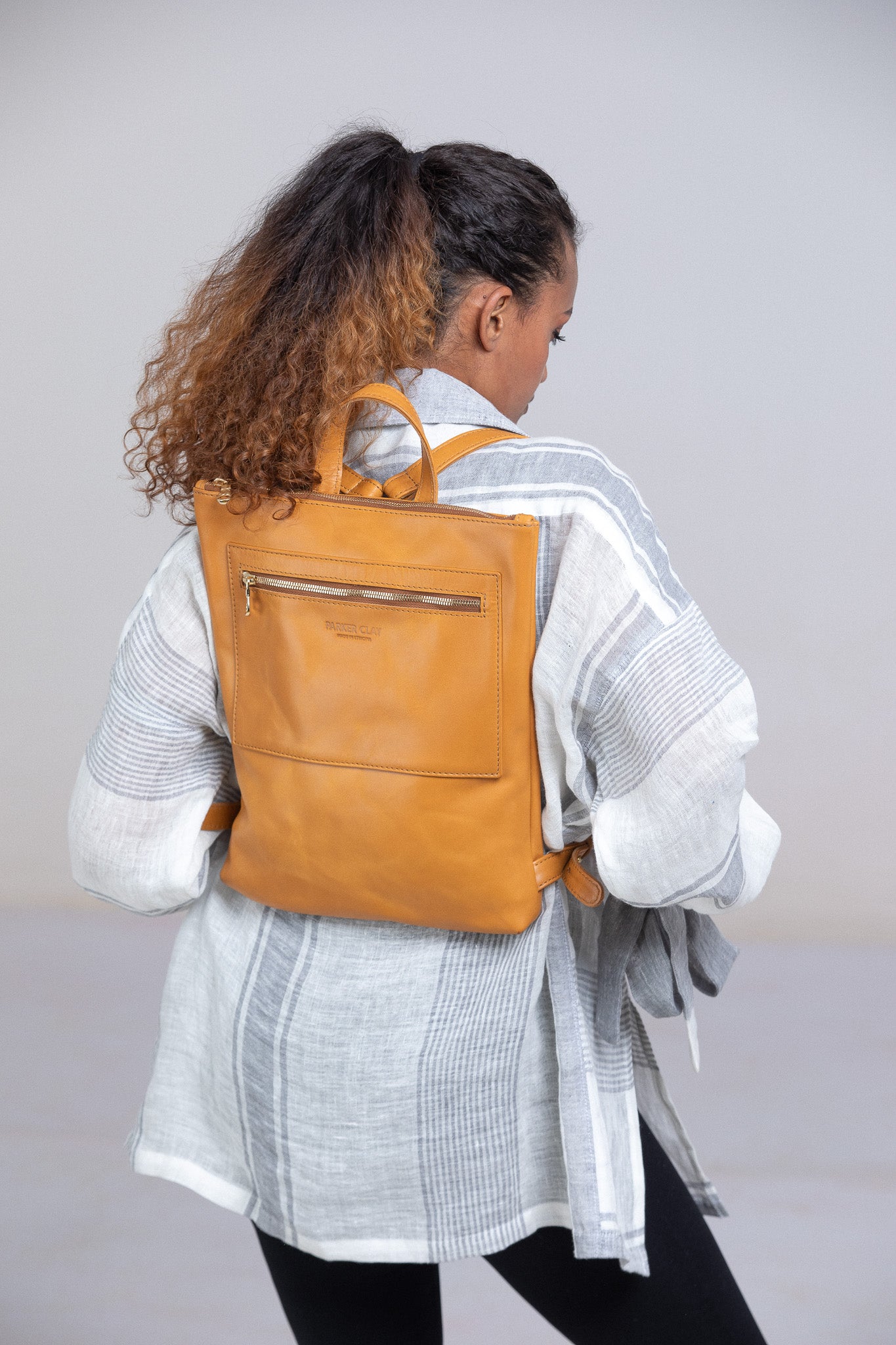 Miramar Full-Grain Leather Backpack – Handcrafted in Ethiopia - Image 4