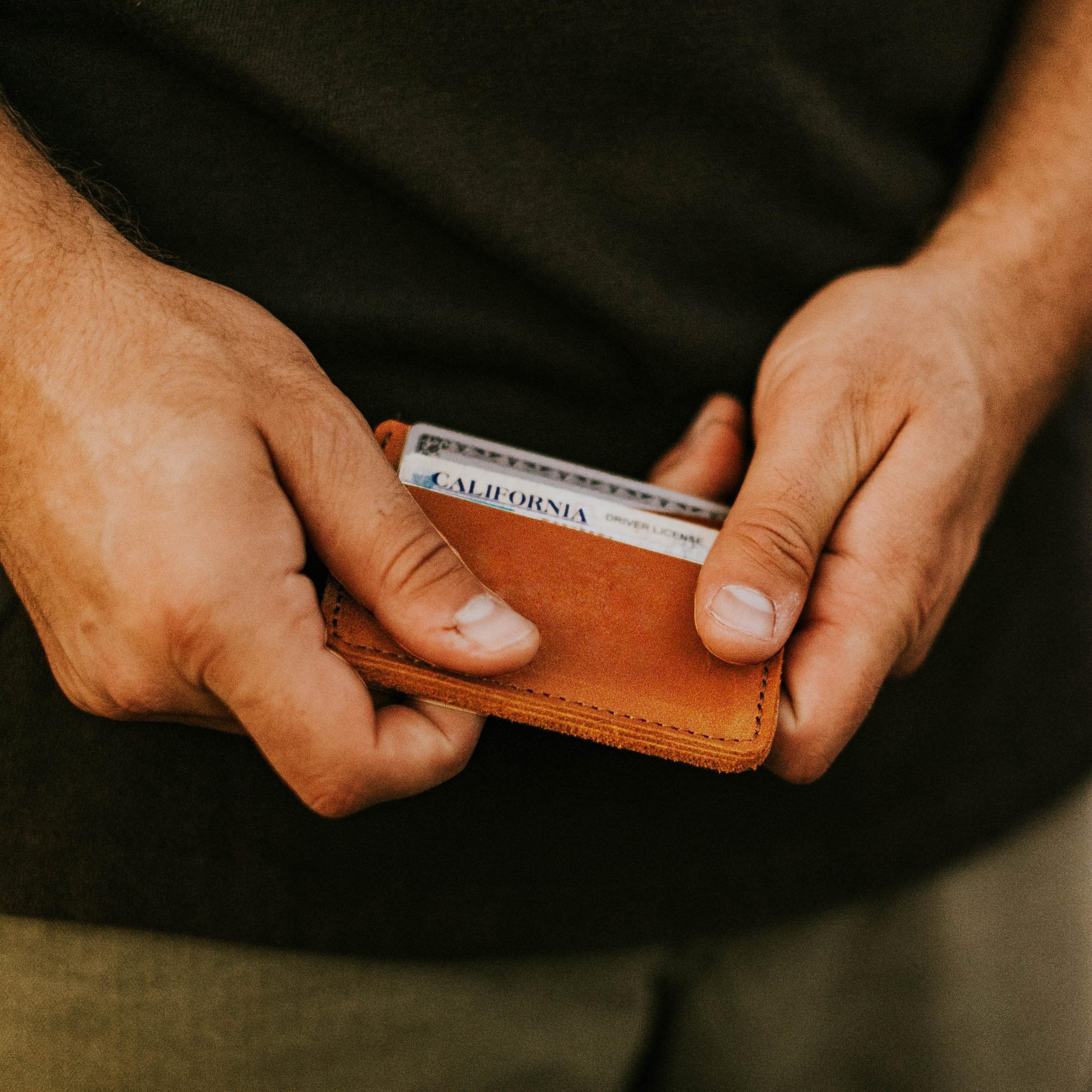 Clayton Full-Grain Leather Card Wallet – Slim 3-Slot Wallet, Handcrafted in Ethiopia - Image 2