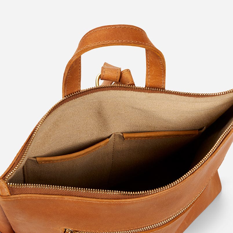 Miramar Mini Full-Grain Leather Backpack – Handcrafted in Ethiopia - Image 6