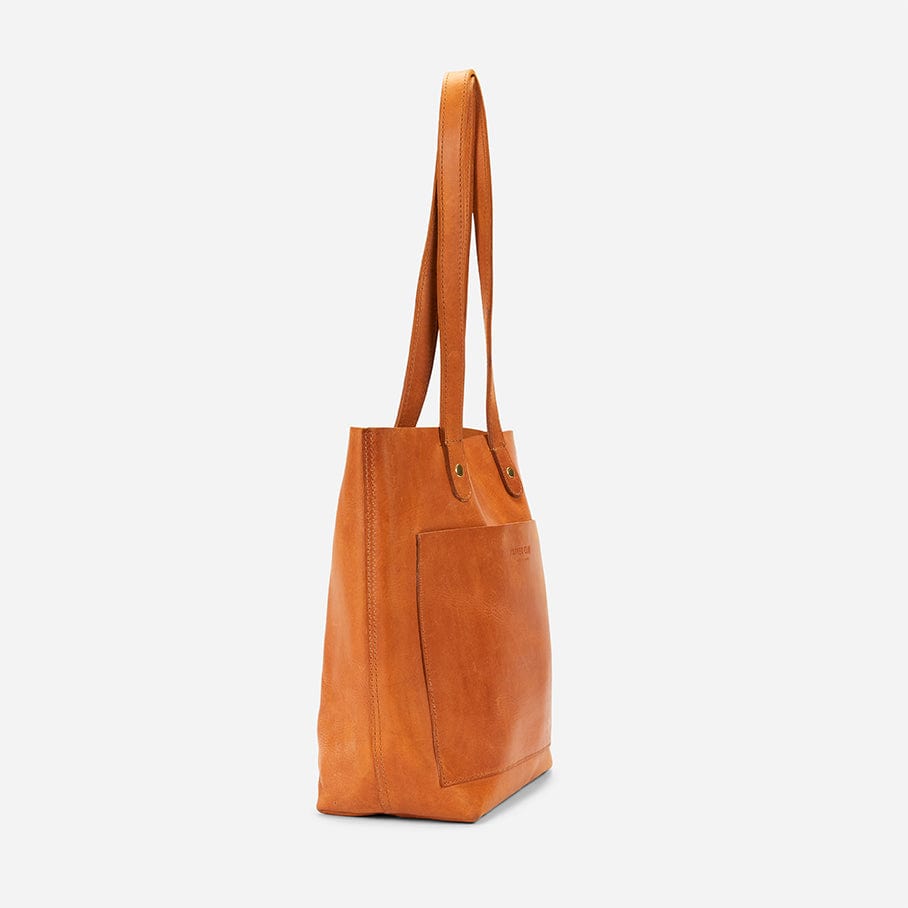 Caroline Small Full-Grain Leather Tote – Handcrafted in Ethiopia - Image 4