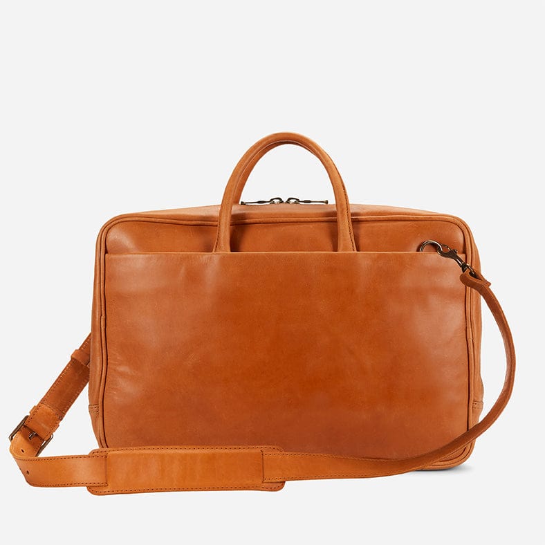 Brentwood Full-Grain Leather Briefcase – Handcrafted in Ethiopia