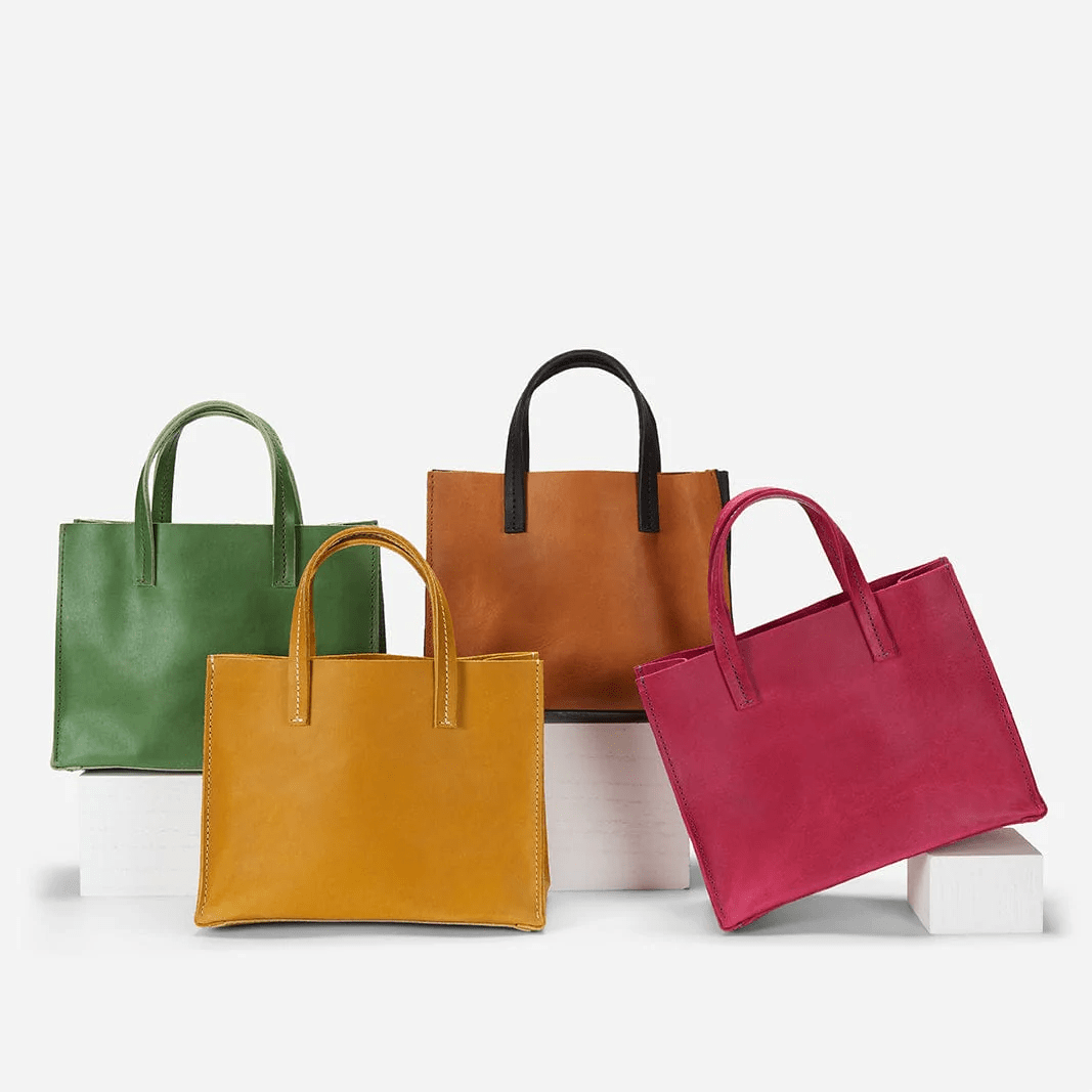 Avila Mini Leather Tote Bag – Handcrafted in Ethiopia - Image 9