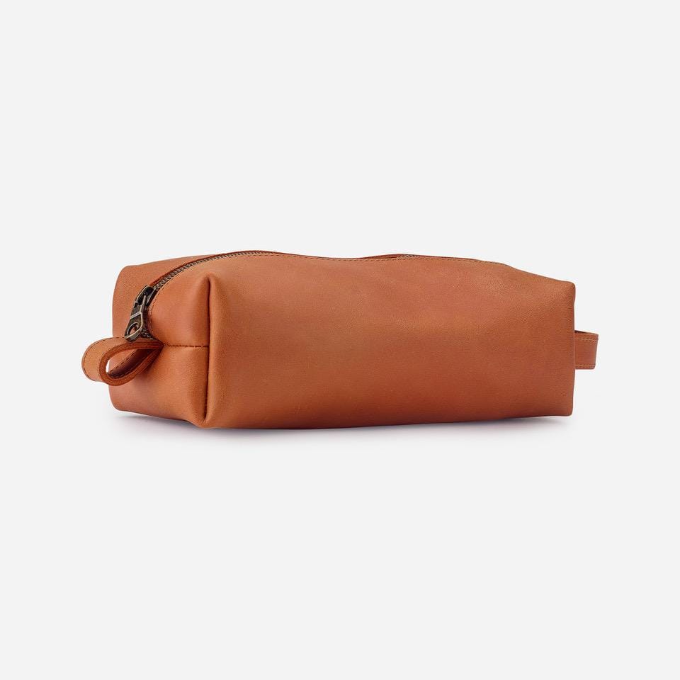 Axum Full-Grain Leather Dopp Kit – Handcrafted Travel Toiletry Bag, Made in Ethiopia