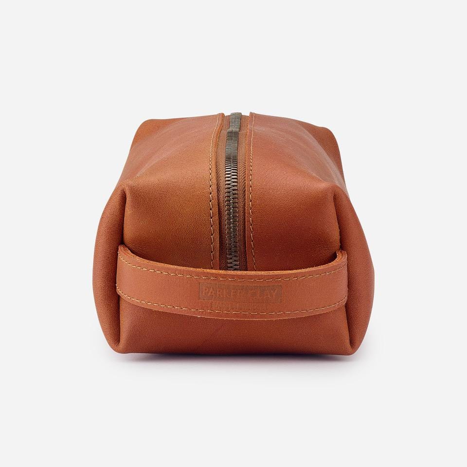 Axum Full-Grain Leather Dopp Kit – Handcrafted Travel Toiletry Bag, Made in Ethiopia - Image 2