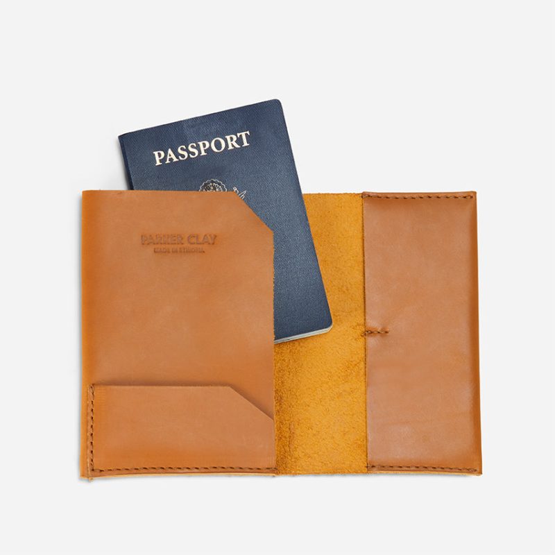 Addis Full-Grain Leather Passport Wallet – Travel Organizer, Handcrafted in Ethiopia