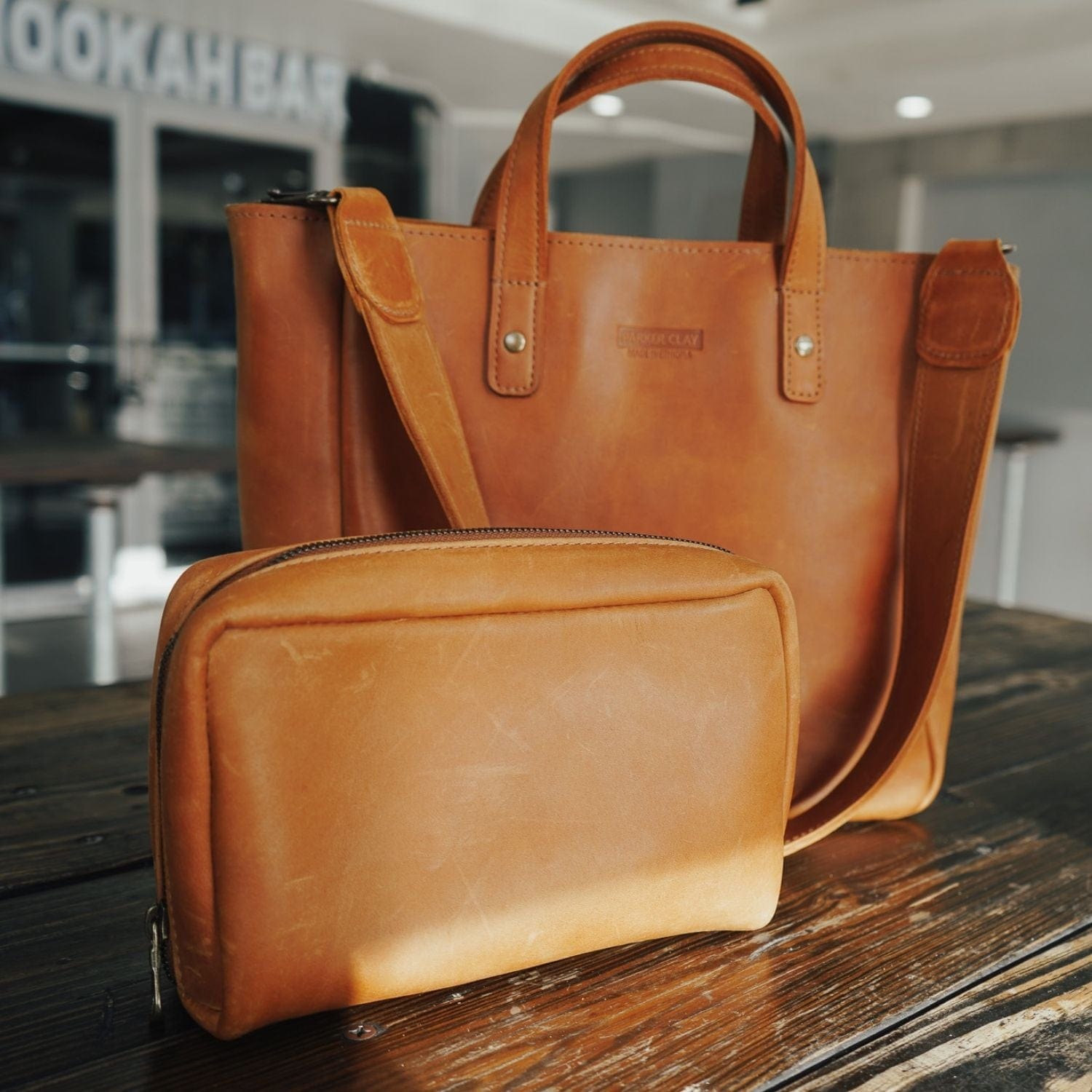 Olea Full-Grain Leather Organizer Pouch – Handcrafted in Ethiopia - Image 2