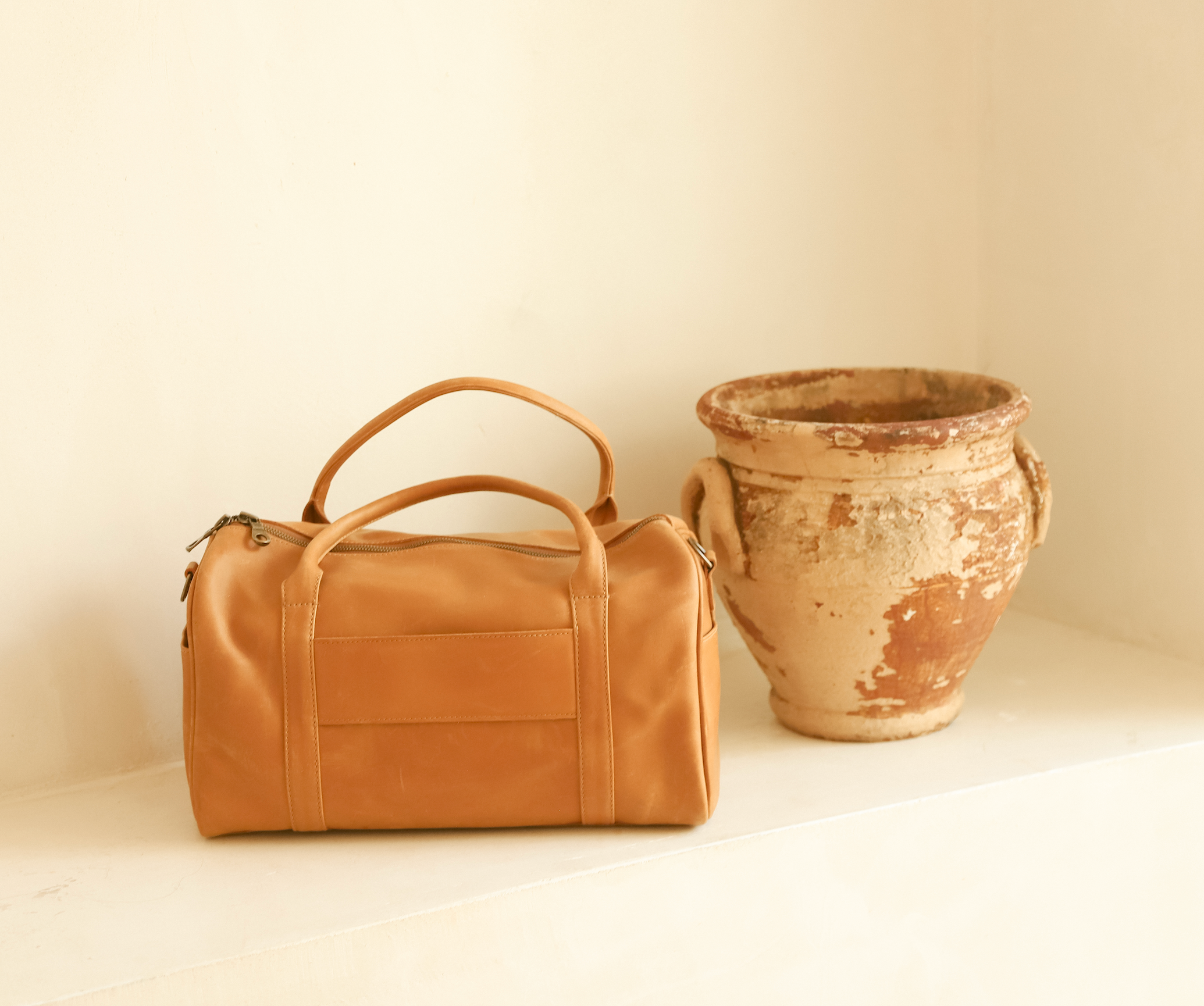 San Ysidro Full-Grain Leather Weekender Duffle – Handcrafted in Ethiopia - Image 10