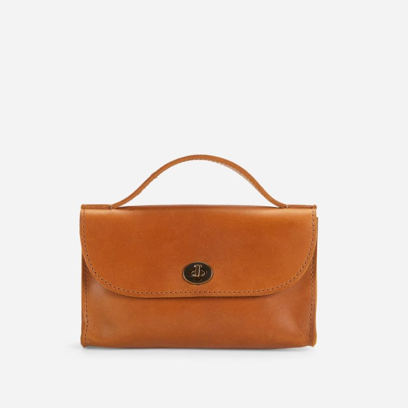 Hana Full-Grain Leather Clutch – Baja Collection, Handcrafted in Ethiopia