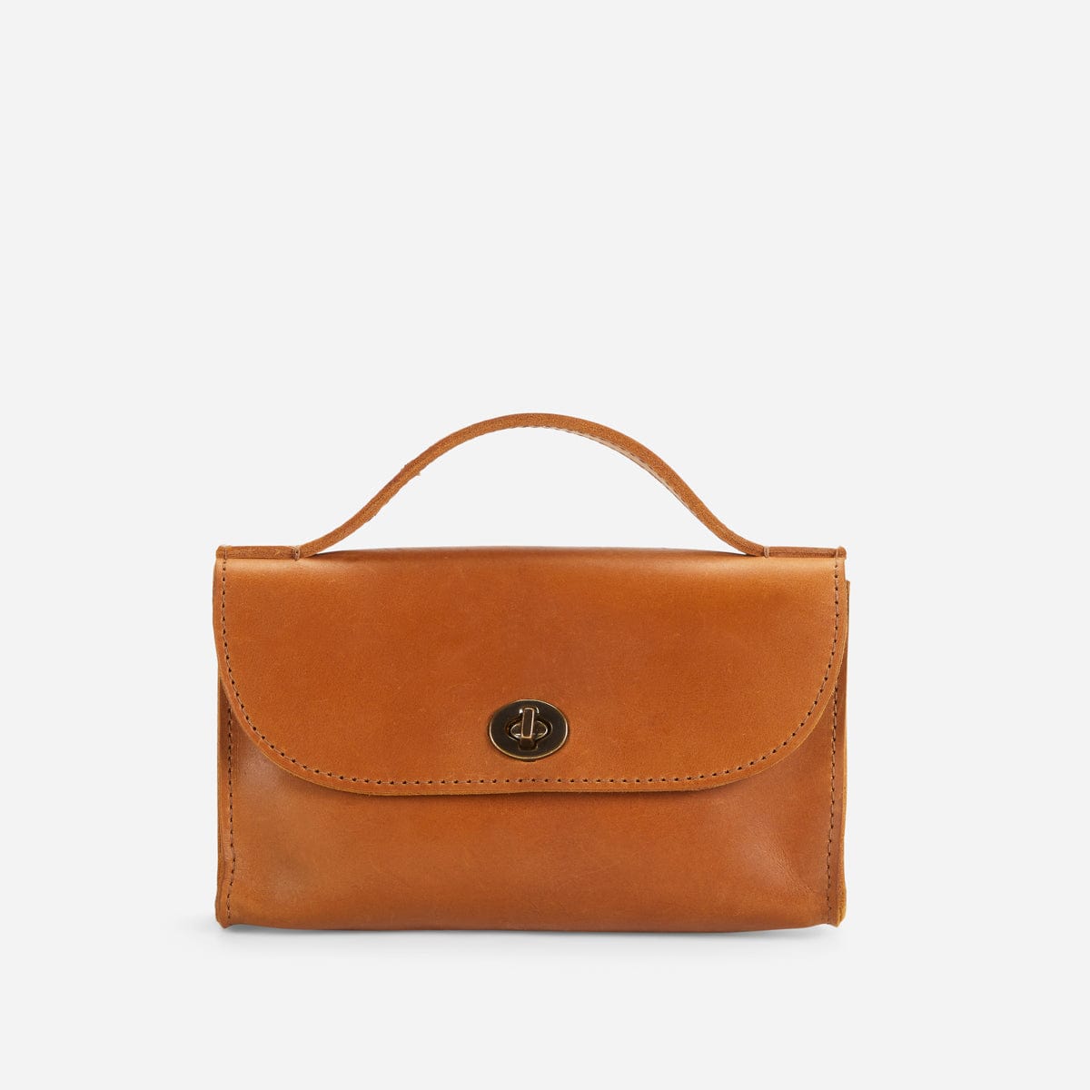 Hana Full-Grain Leather Clutch – Baja Collection, Handcrafted in Ethiopia