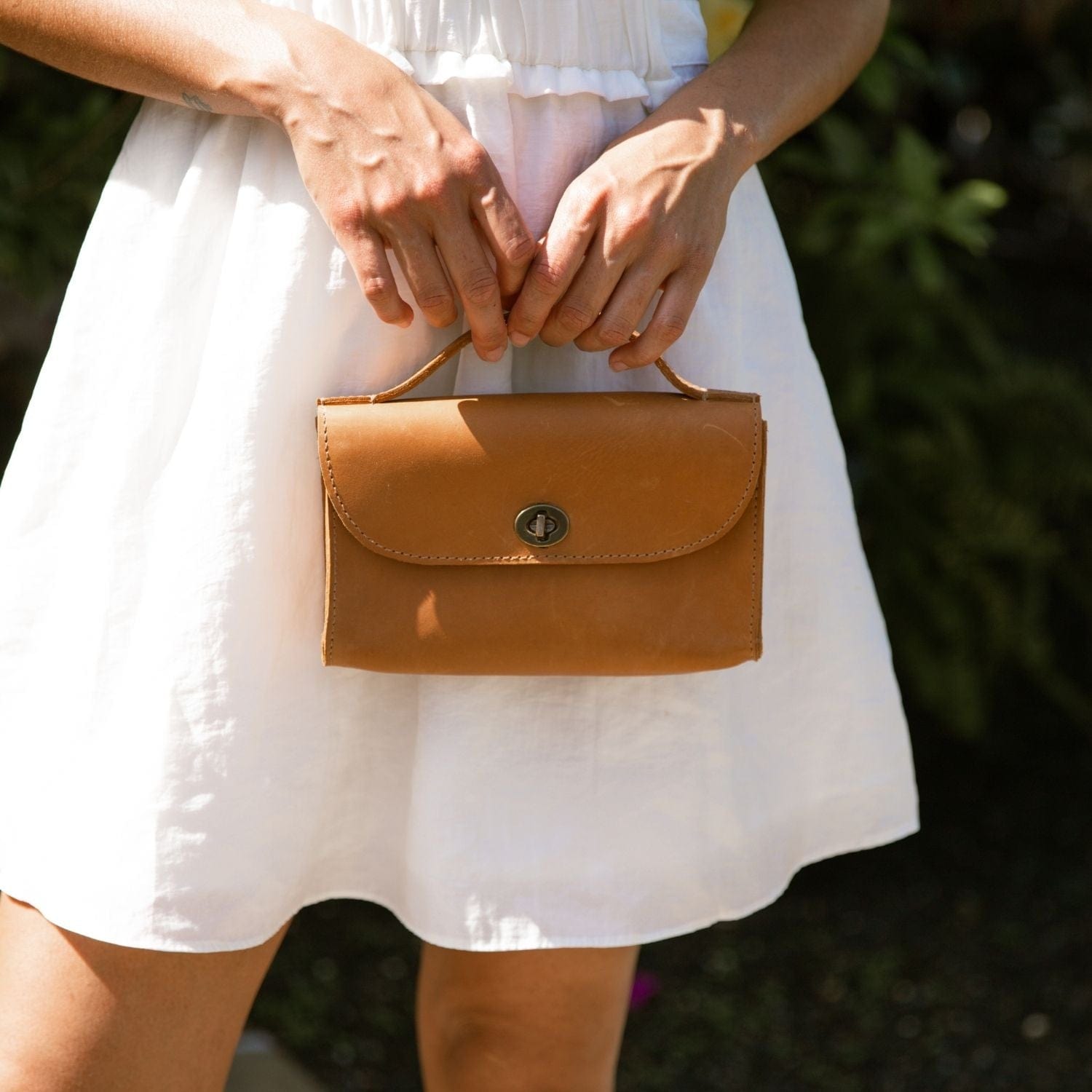 Hana Full-Grain Leather Clutch – Baja Collection, Handcrafted in Ethiopia - Image 2