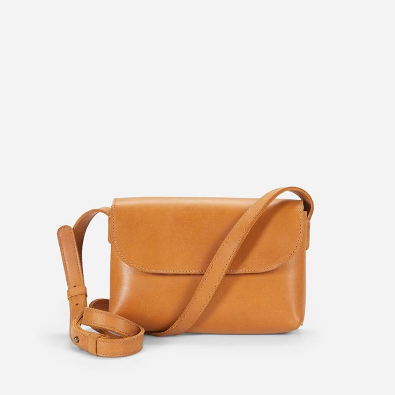 City Full-Grain Leather Crossbody Bag – Handcrafted in Ethiopia