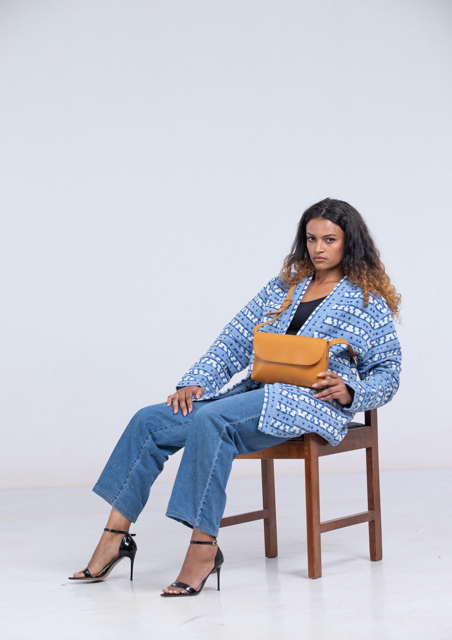 City Full-Grain Leather Crossbody Bag – Handcrafted in Ethiopia - Image 2