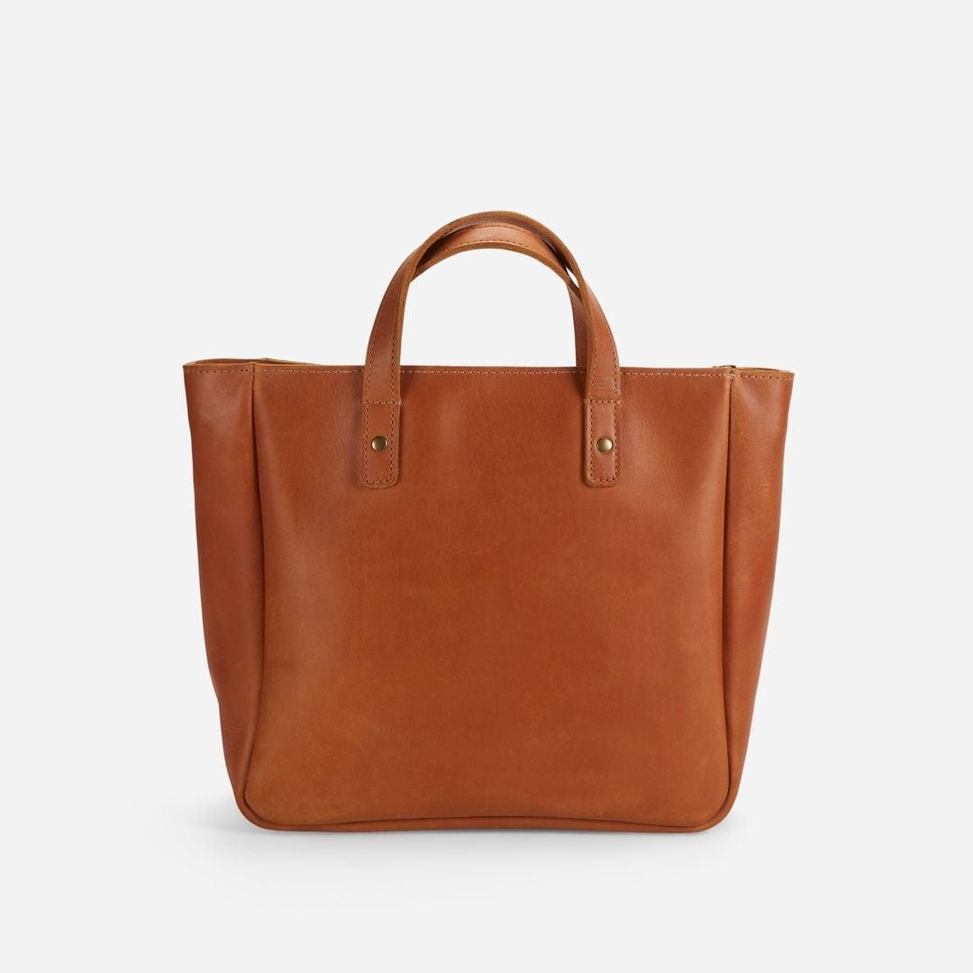 Merkato Small Full-Grain Leather Zip Tote – Handcrafted in Ethiopia - Image 6