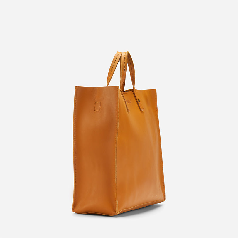 Merkato Shopper Full-Grain Leather Tote – Handcrafted in Ethiopia - Image 4