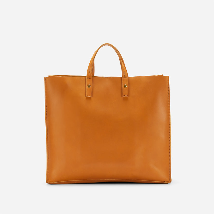 Merkato Shopper Full-Grain Leather Tote – Handcrafted in Ethiopia - Image 5
