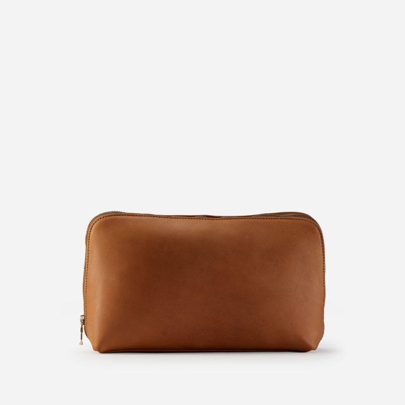 Mulu Full-Grain Leather Catchall Pouch – Handcrafted in Ethiopia