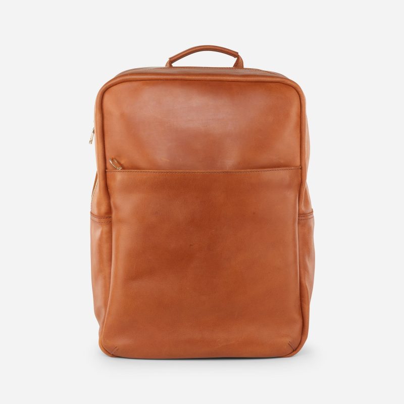 Mari Full-Grain Leather Backpack – Handcrafted in Ethiopia