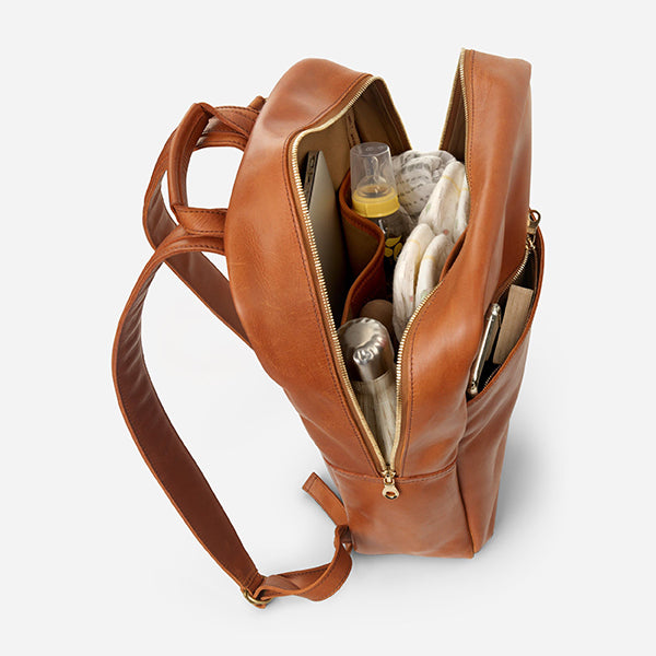 Mari Full-Grain Leather Backpack – Handcrafted in Ethiopia - Image 4