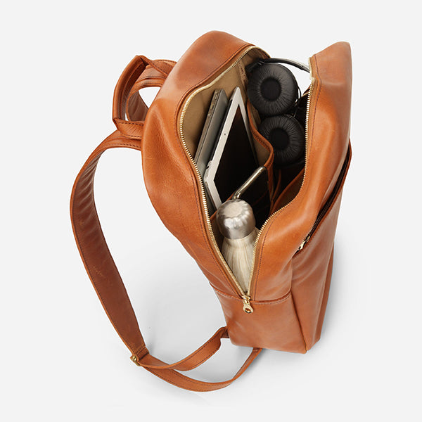 Mari Full-Grain Leather Backpack – Handcrafted in Ethiopia - Image 5