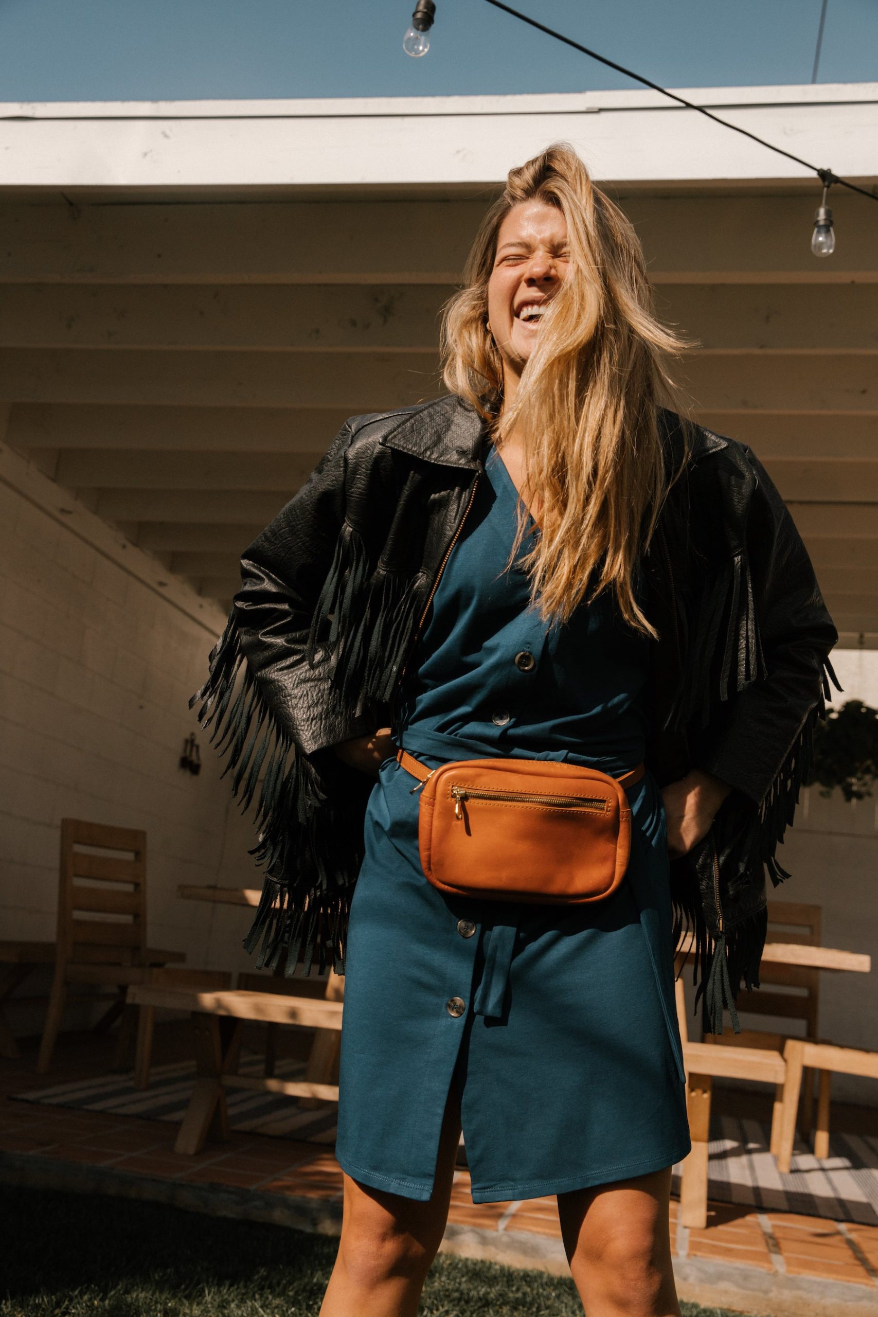 Desta Full-Grain Leather Belt Bag – Handcrafted in Ethiopia - Image 4