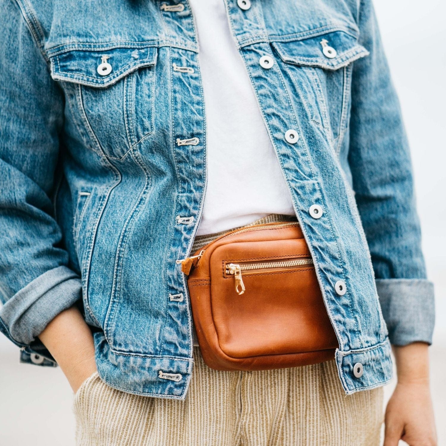 Desta Full-Grain Leather Belt Bag – Handcrafted in Ethiopia - Image 7