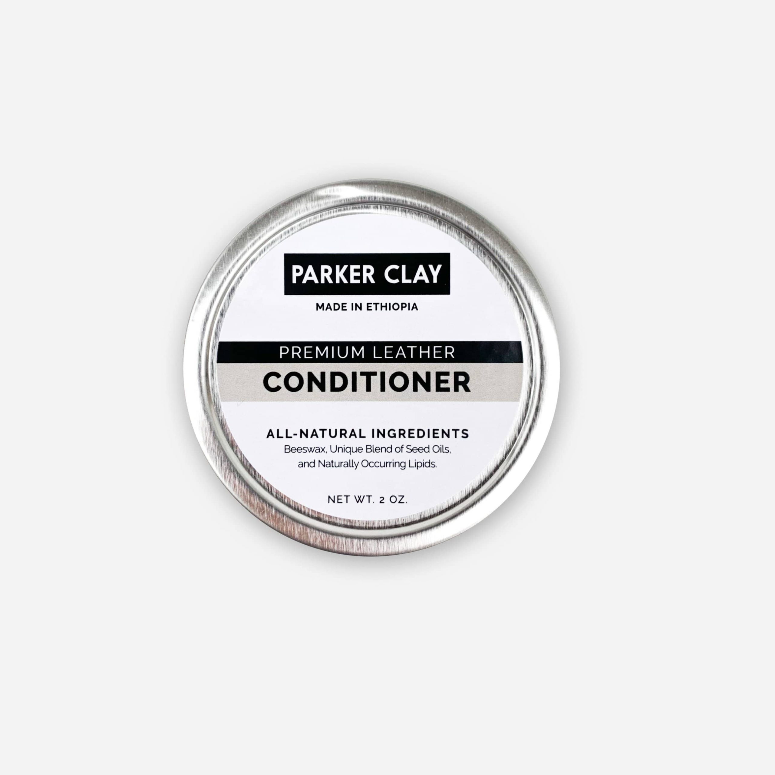 Parker Clay Leather Conditioner – All-Natural Beeswax + Lanolin Formula