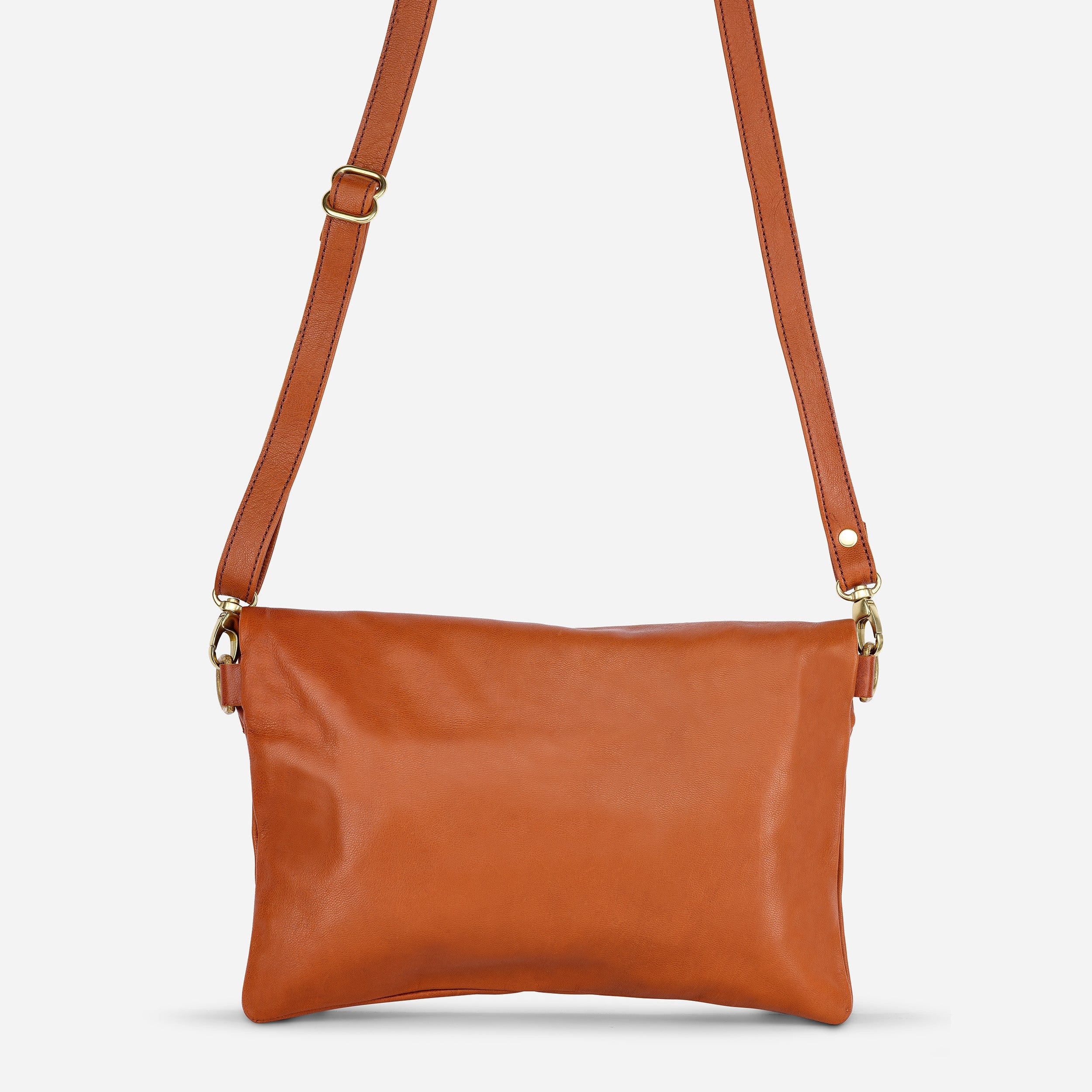 Makeda Full-Grain Ethiopian Goat Leather Crossbody Bag – Handcrafted in Ethiopia - Image 4