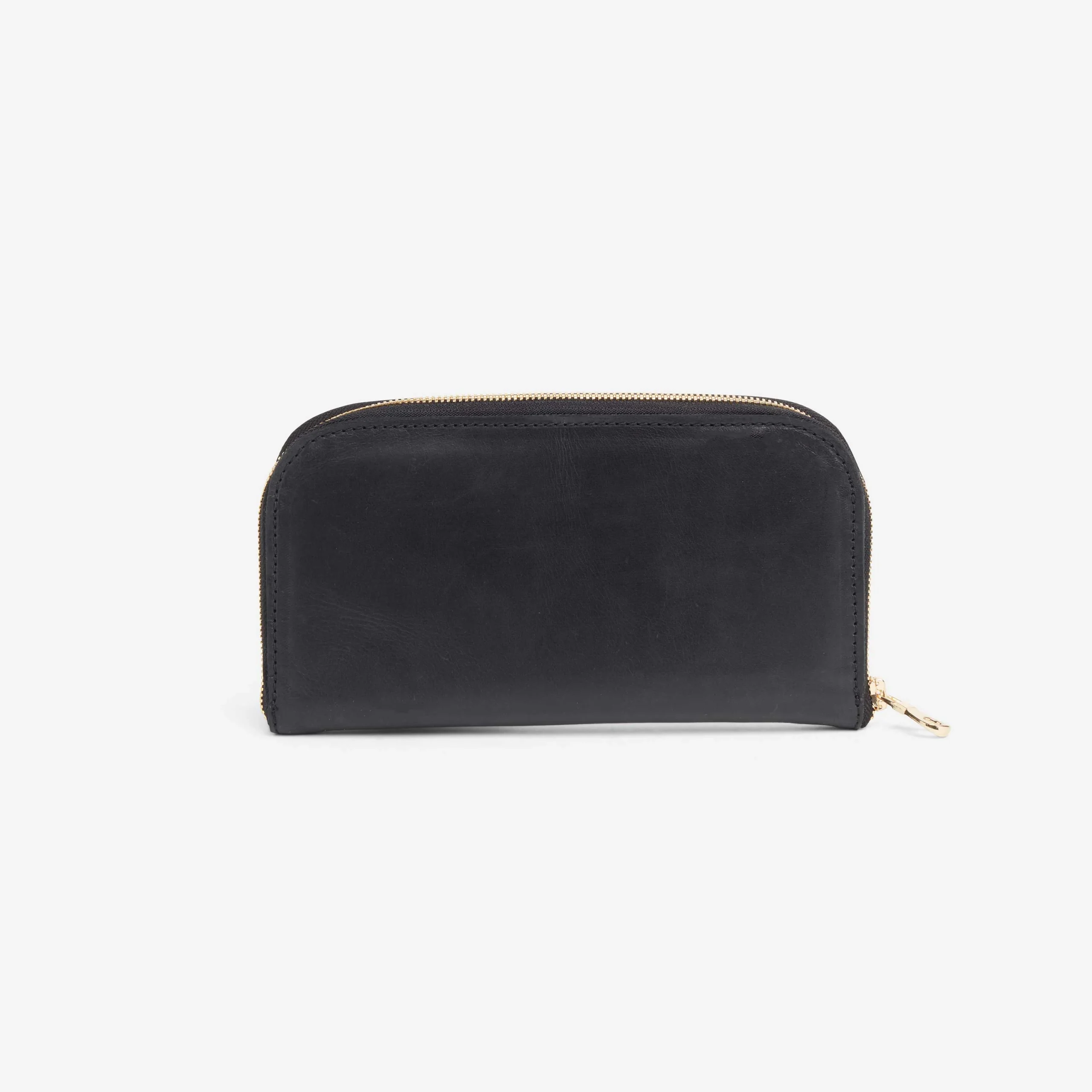 Zahra Full-Grain Leather Accordion Wallet – Black, Handcrafted in Ethiopia - Image 4
