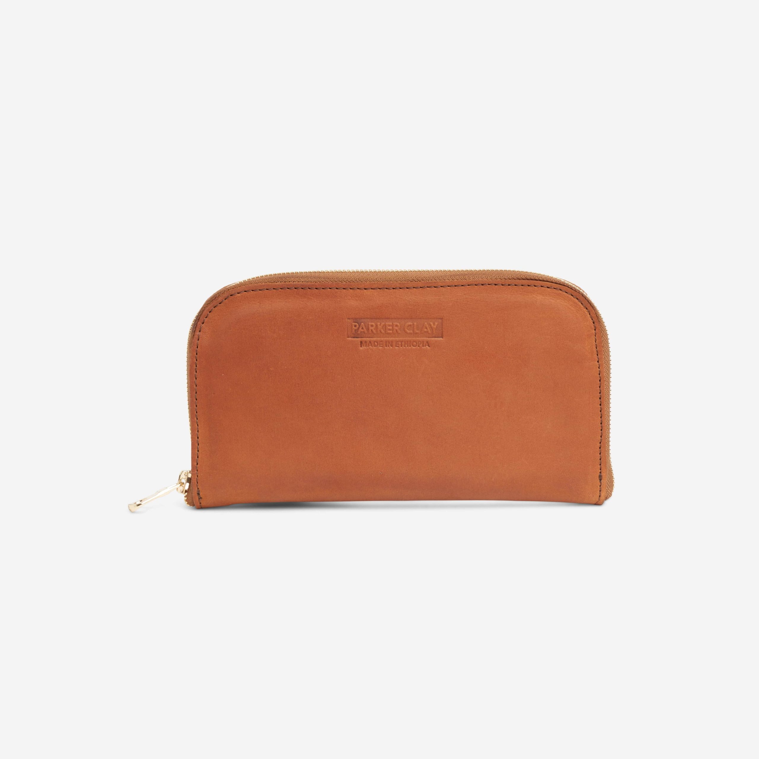 Zahra Full-Grain Leather Accordion Wallet – Handcrafted in Ethiopia