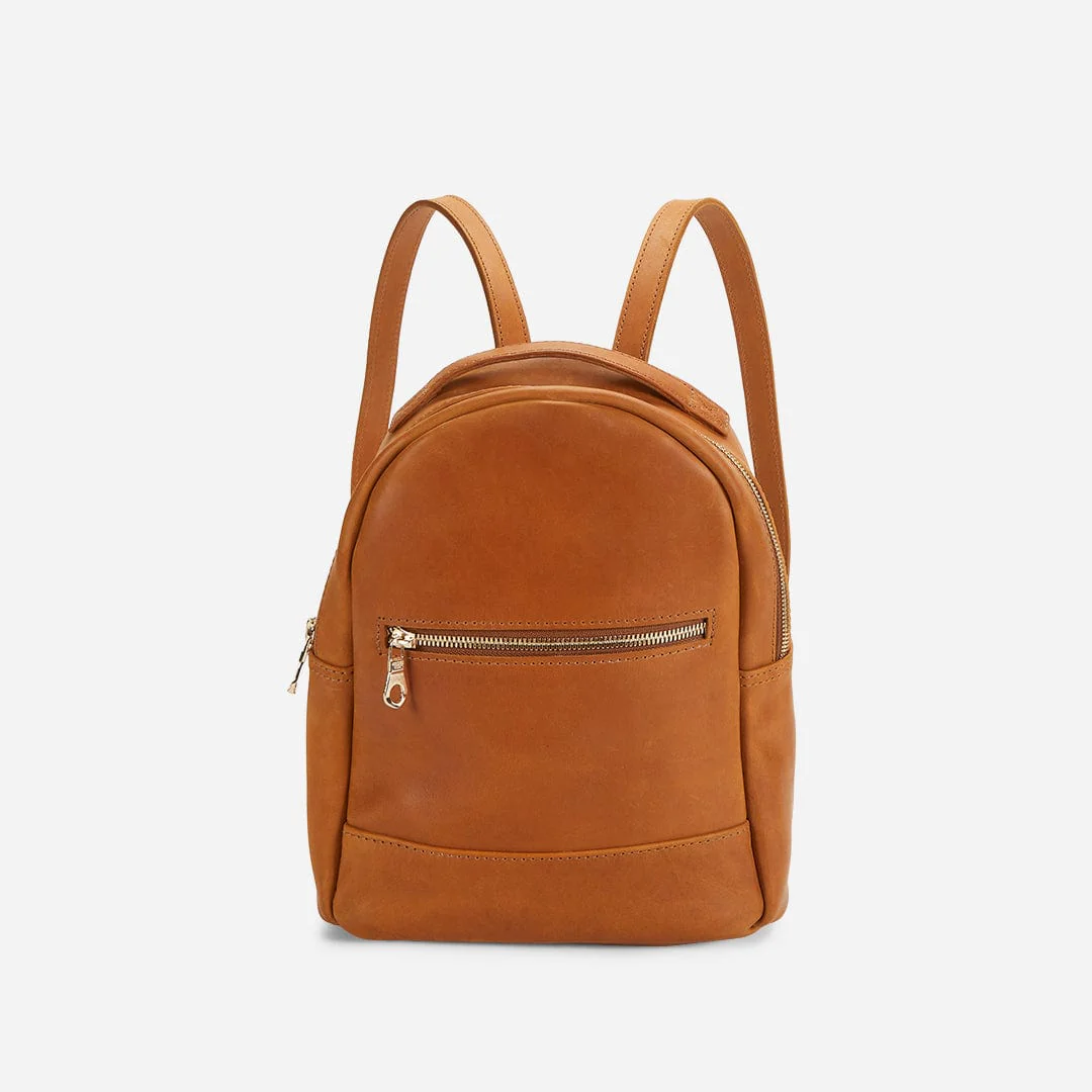 Ella Full-Grain Leather Mini Backpack – Handcrafted in Ethiopia