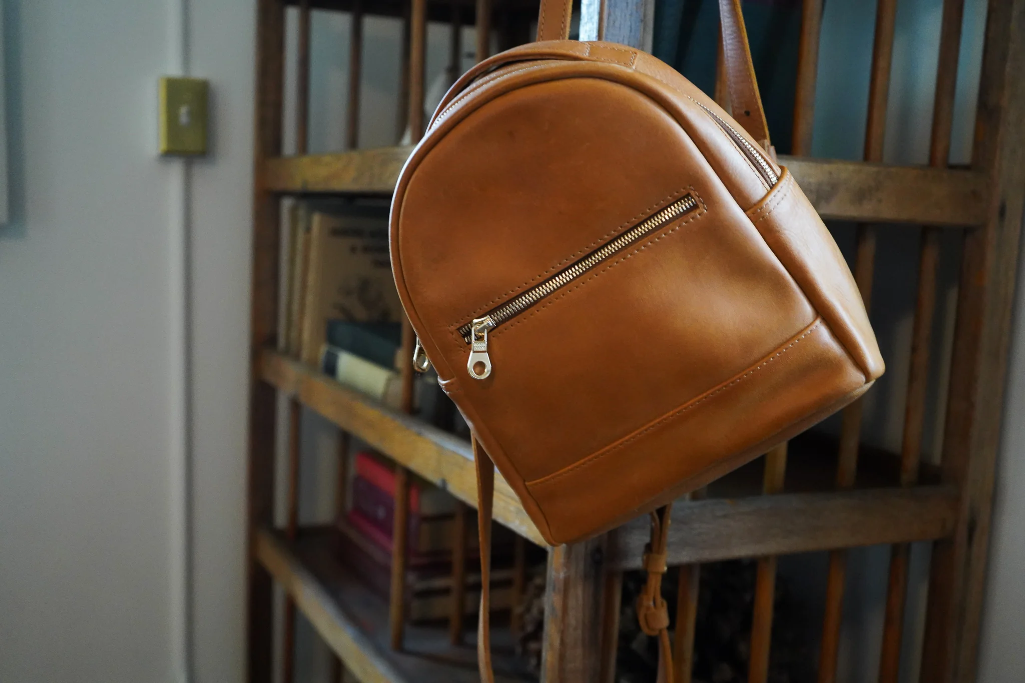 Ella Full-Grain Leather Mini Backpack – Handcrafted in Ethiopia - Image 4