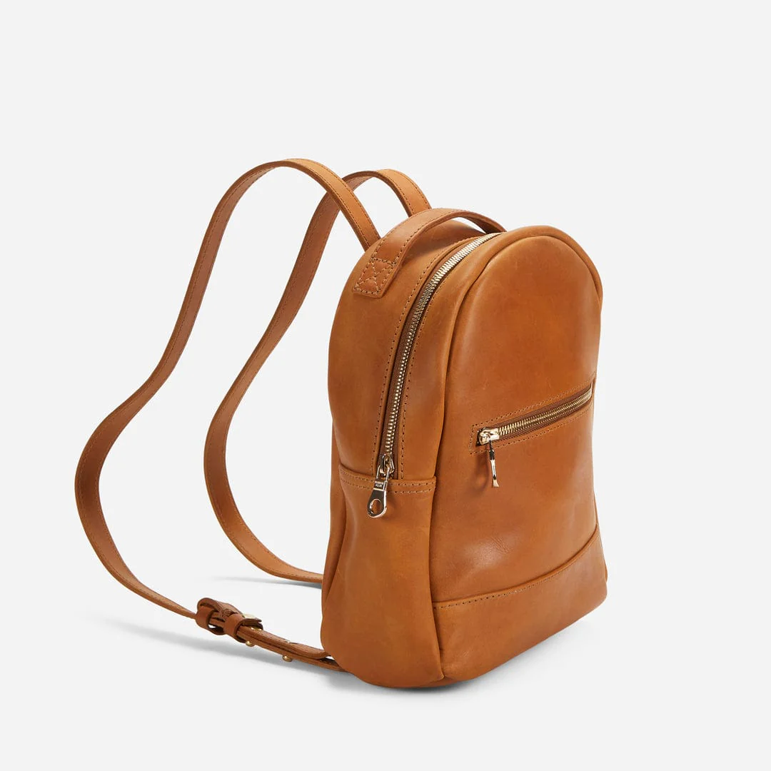 Ella Full-Grain Leather Mini Backpack – Handcrafted in Ethiopia - Image 6