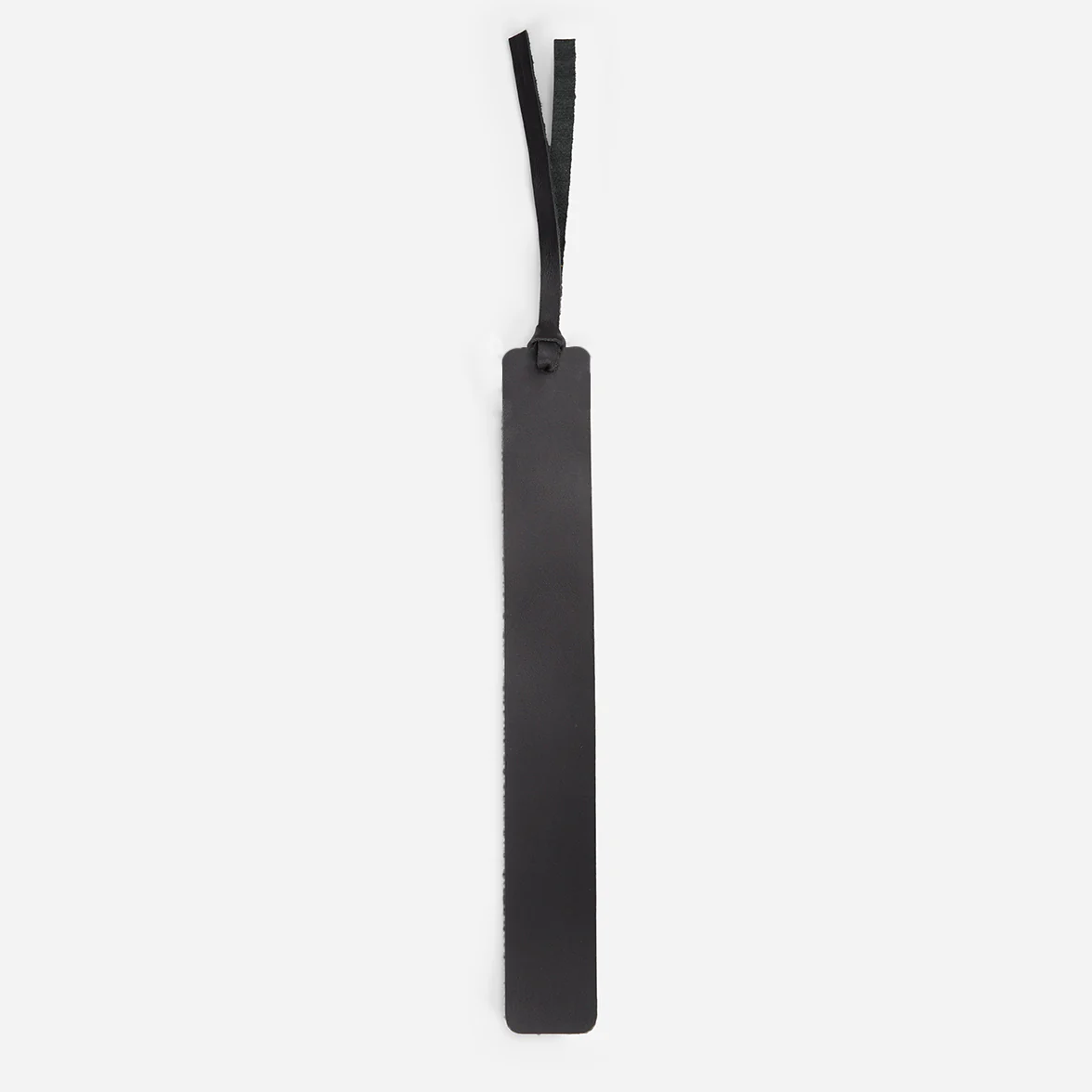 Bookmark Full-Grain Leather – Black, Handcrafted in Ethiopia