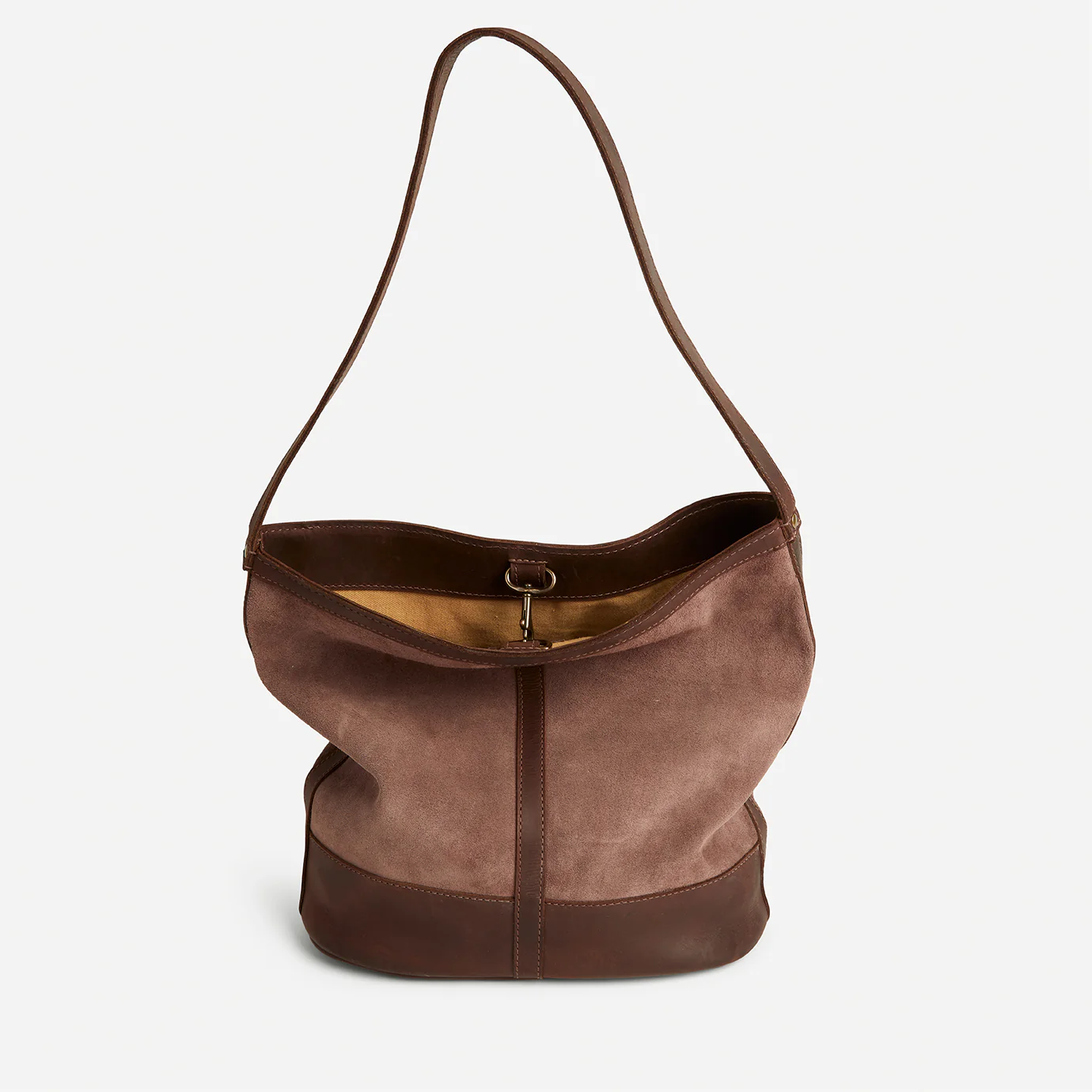 Tana Ethiopian Suede + Pull-Up Leather Bucket Bag – Handcrafted in Ethiopia - Image 5