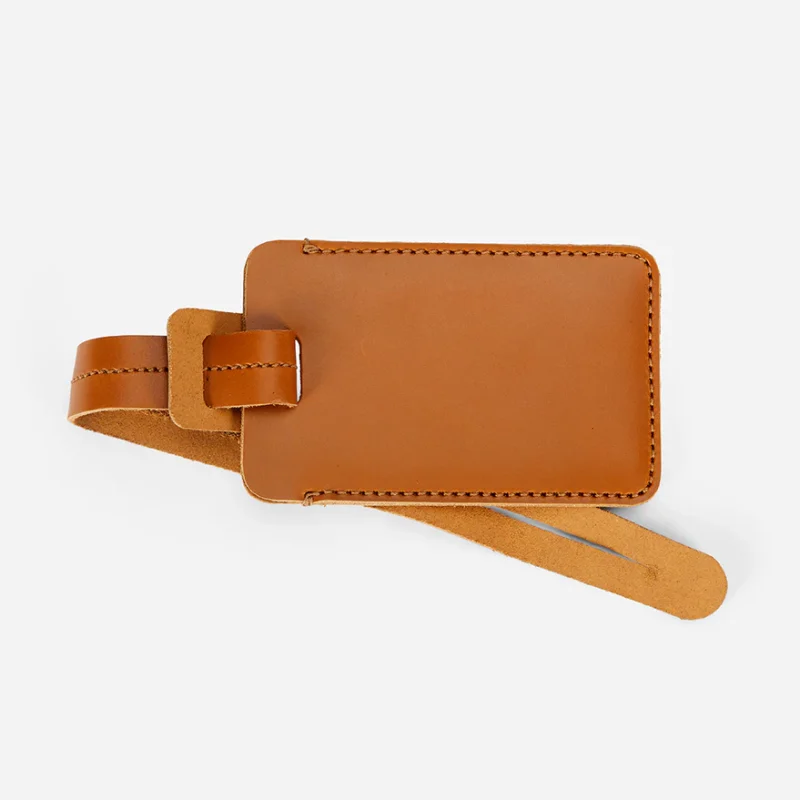 Luggage Tag Full-Grain Leather – Handcrafted in Ethiopia