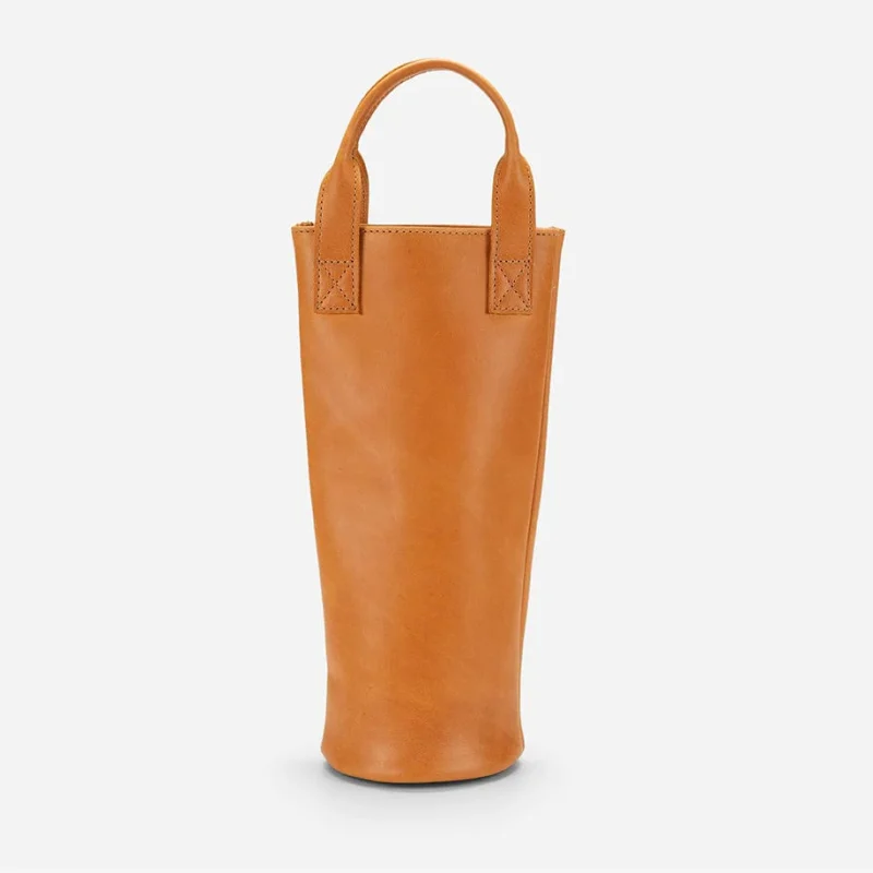 Rita Full-Grain Leather Wine Tote – Named for Sta. Rita Hills, Handcrafted in Ethiopia