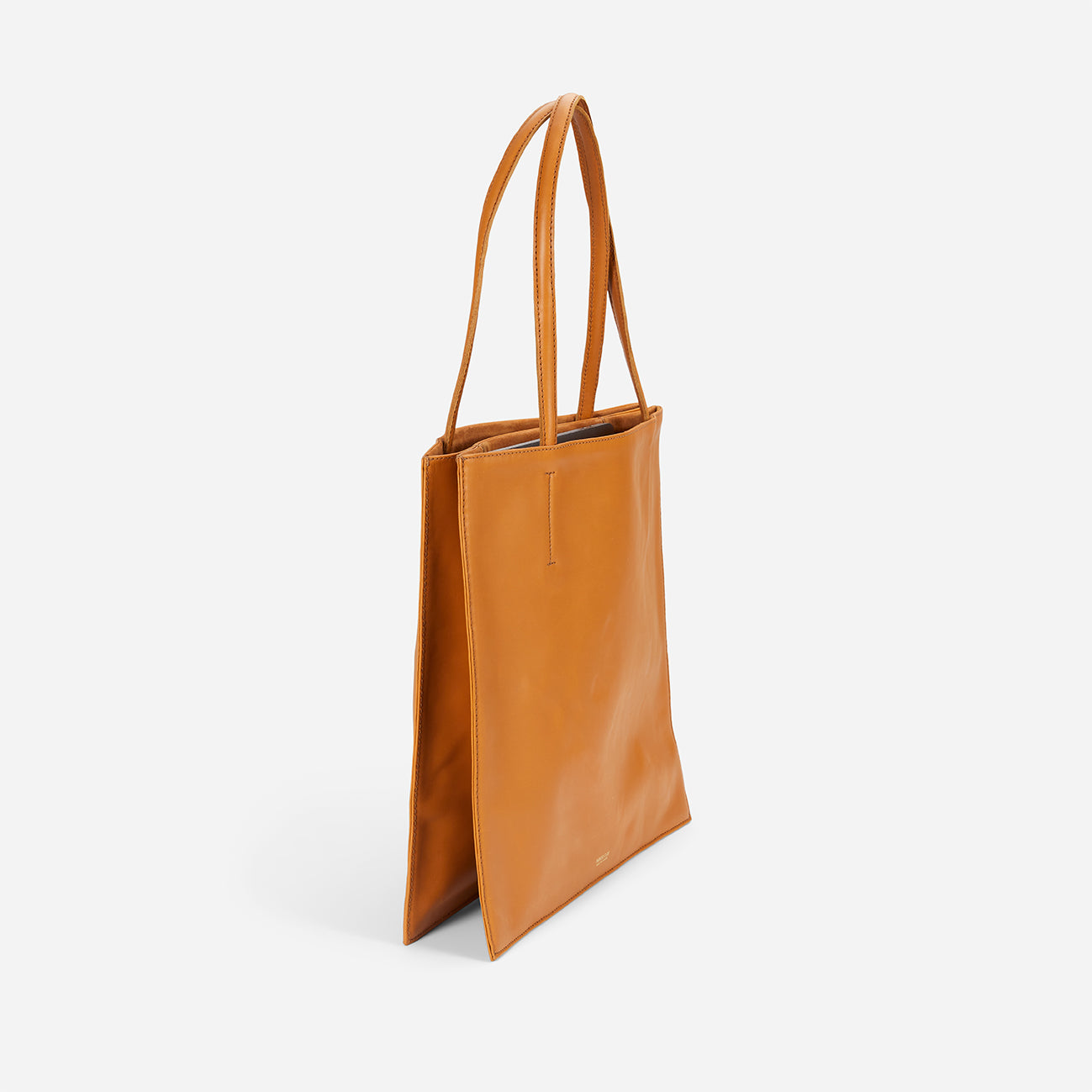 Brooklyn Full-Grain Leather Flat Tote – Adera Collection, Handcrafted in Ethiopia - Image 2