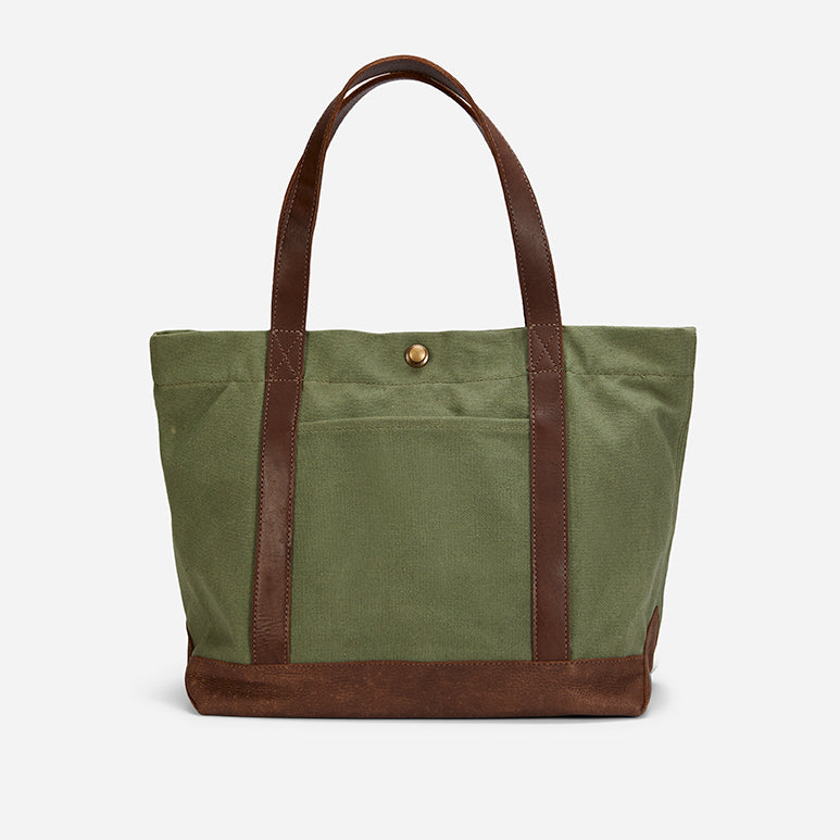 Haskells Canvas + Leather Tote Bag – Adera Collection, Handcrafted in Ethiopia