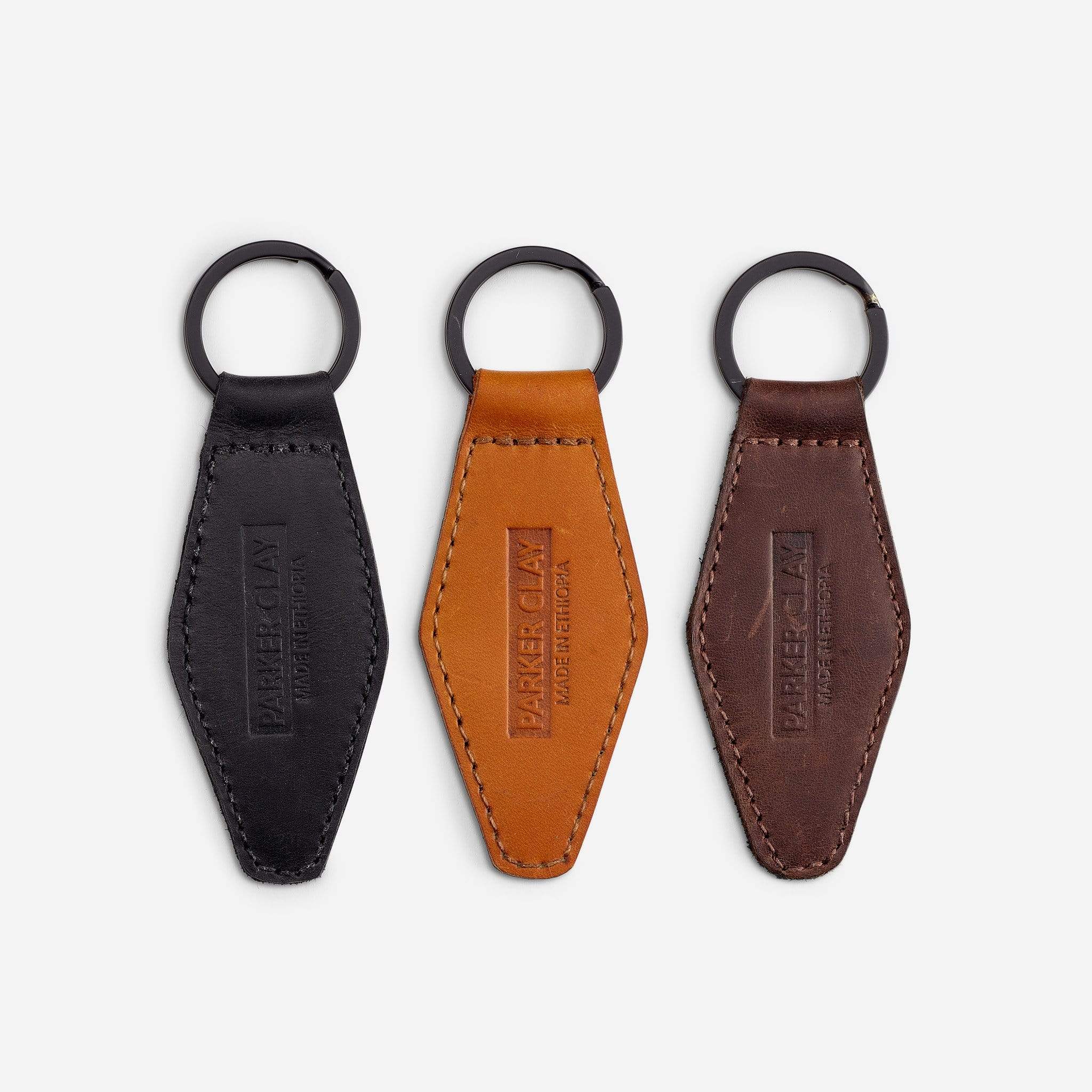 Mekina Full-Grain Leather Keychain – Handcrafted in Ethiopia - Image 3