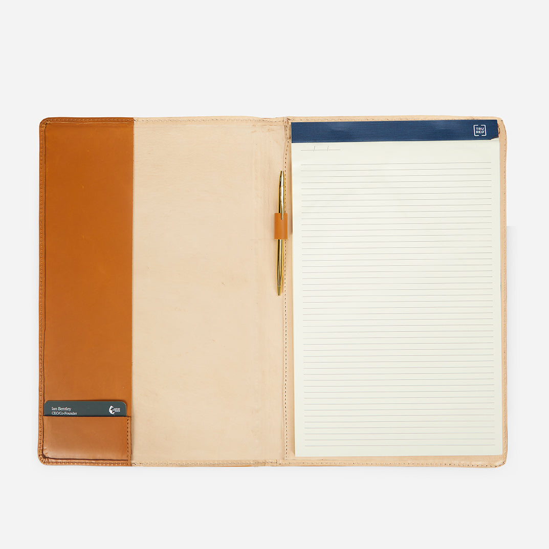 Padfolio Executive Full-Grain Leather – Legal Size, Handcrafted in Ethiopia