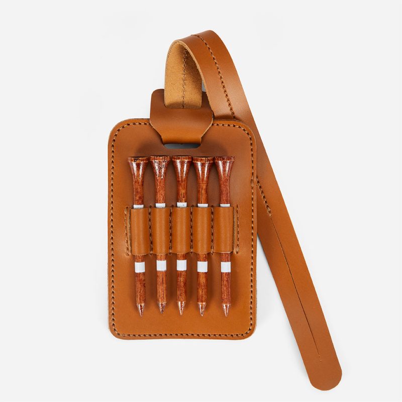 Golf Tee Holder Leather – Full-Grain Ethiopian Leather, Handcrafted in Ethiopia
