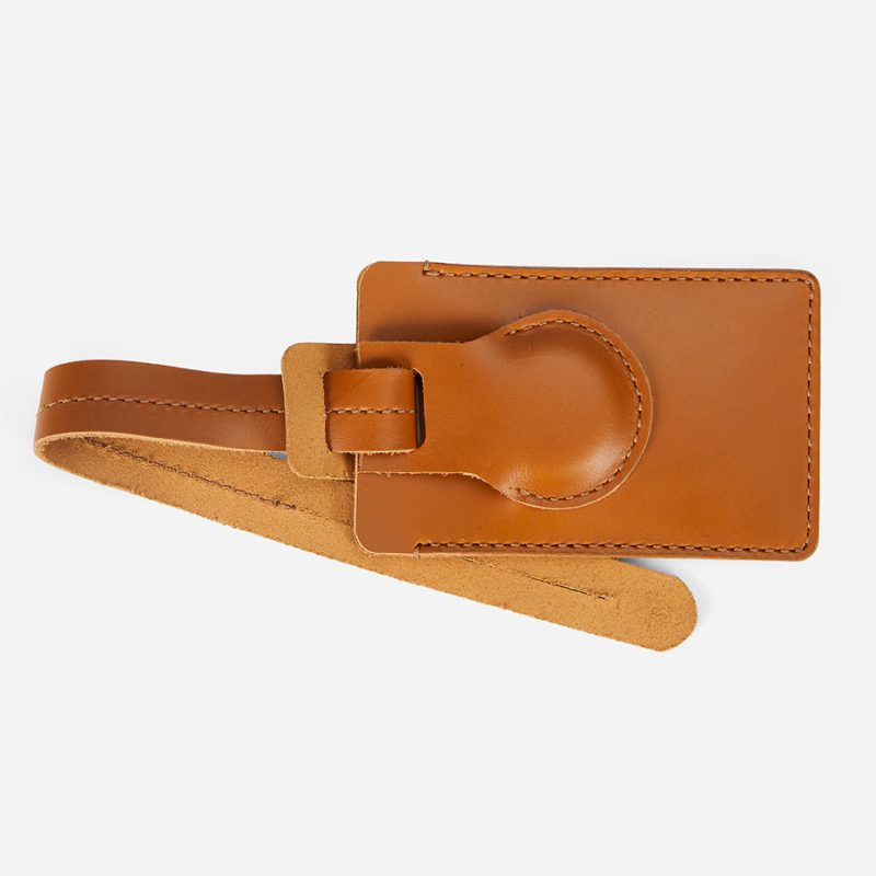 AirTag Luggage Tag Holder Leather – Handcrafted in Ethiopia