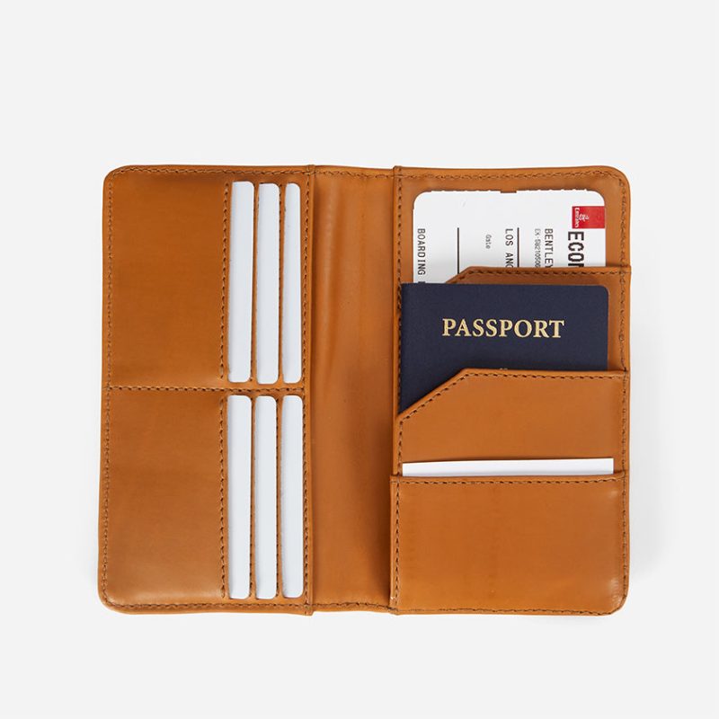 Passport Travel Wallet Full-Grain Leather – Handcrafted in Ethiopia